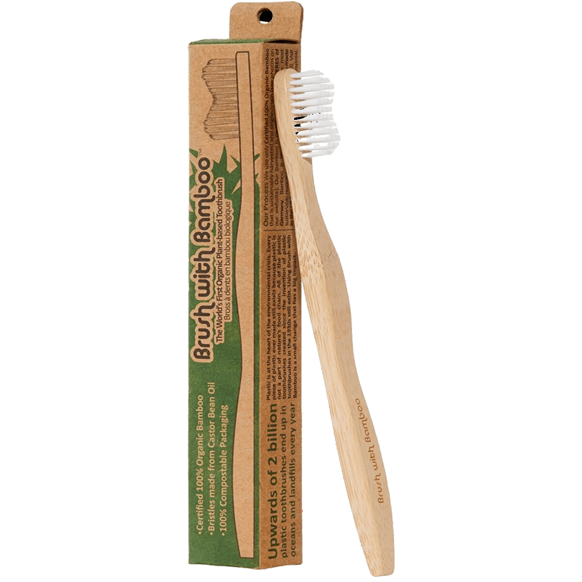 All - Natural Bamboo Toothbrush | Plastic - Free & Eco - Friendly Oral Care - Liv With Nature