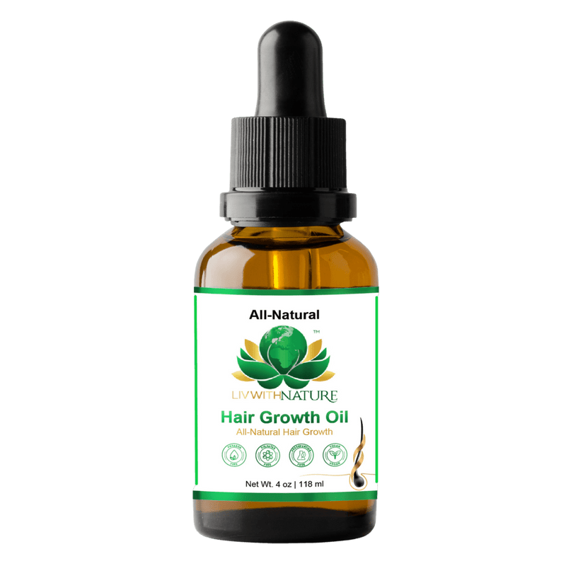 All - Natural Hair Growth Oil | Strengthen, Nourish & Promote Healthy Scalp - Liv With Nature