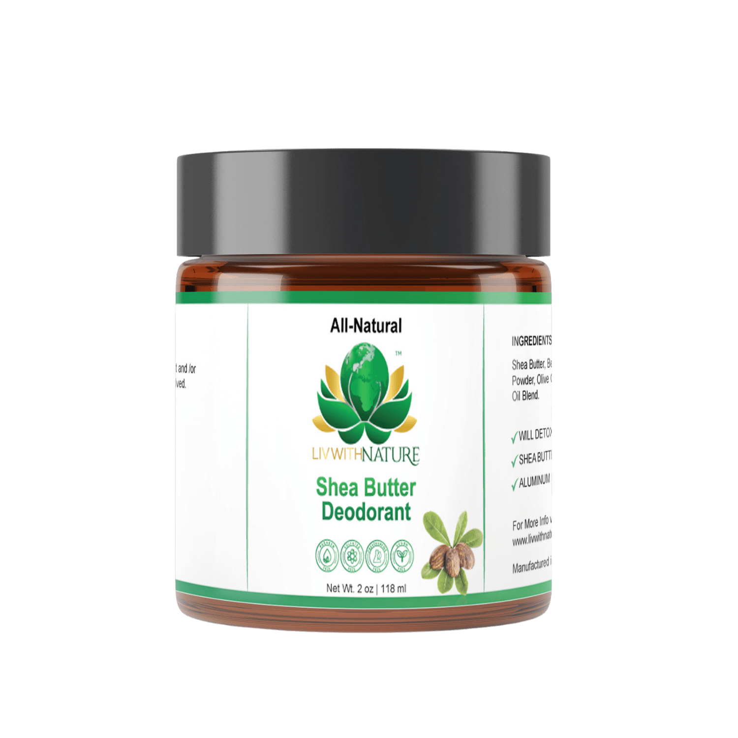 Aluminum - Free Natural Deodorant | Baking Soda - Free Formula for Long - Lasting Freshness - Liv With Nature