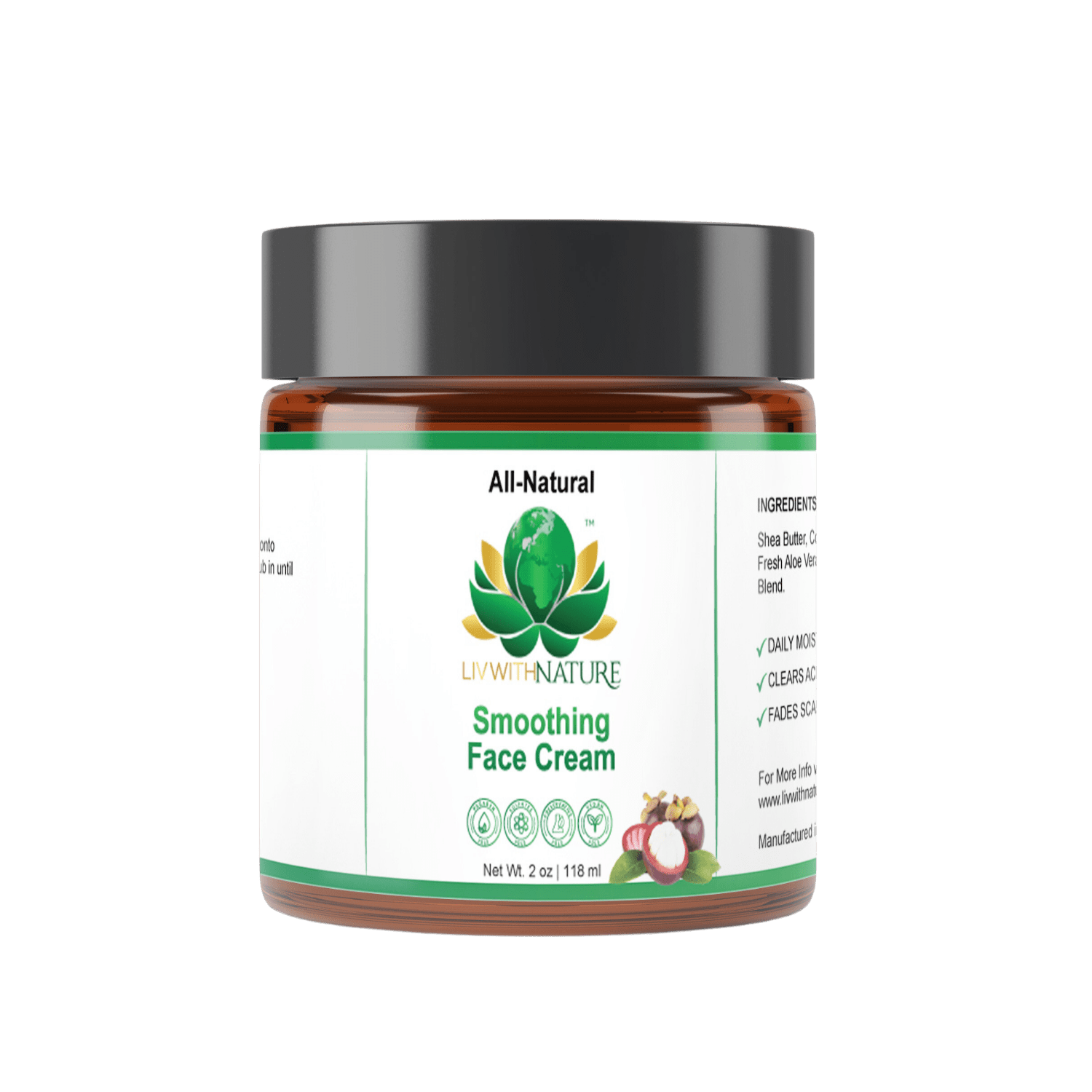 Skin Smoothing Face Cream | All - Natural Hydrating Moisturizer for Soft, Radiant Skin - Liv With Nature